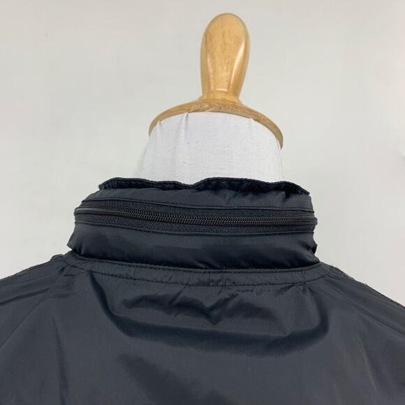 RVCA Jacket Womens S Small Black Bay Breaker Full Zip Hidden Hood Lightweight - Picture 7 of 13